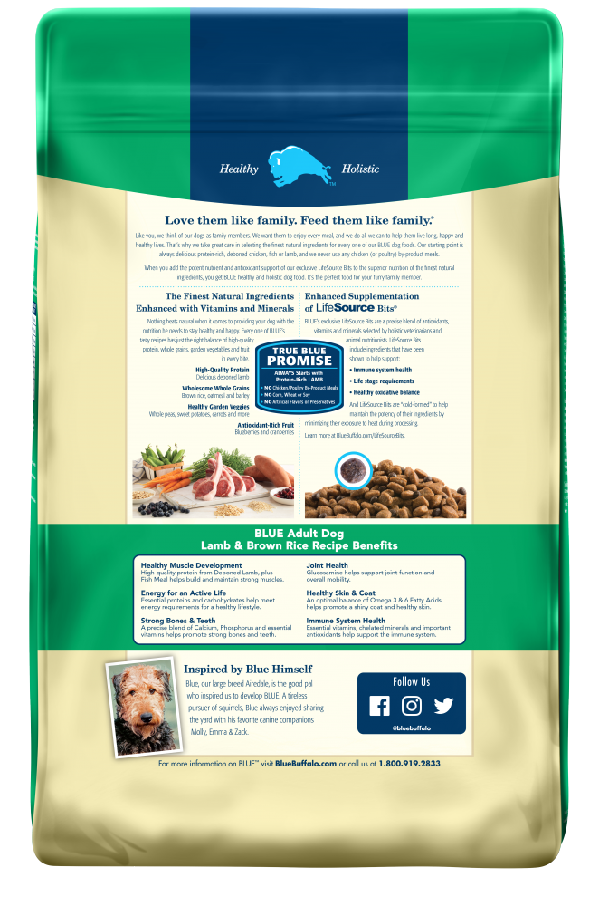 Blue Buffalo Life Protection Natural Lamb Brown Rice Recipe