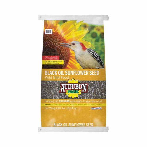 Audubon Park Black Oil Sunflower Seed Wild Bird Food (40 lbs)