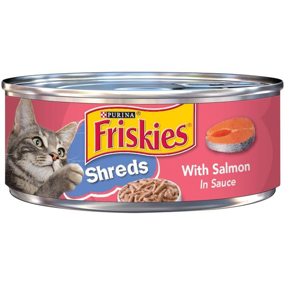 Friskies Savory Shreds Salmon in Sauce Canned Cat Food