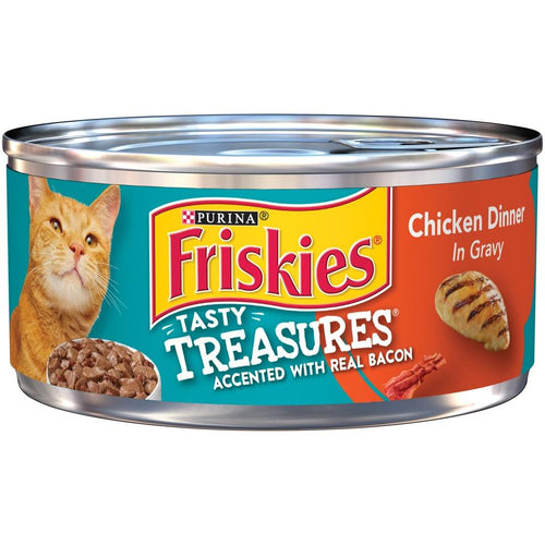 Friskies Tasty Treasures Chicken Dinner in Gravy Canned Cat food East Longmeadow MA A.W. Brown Pet Garden Store