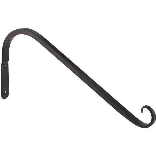 Panacea 12 In. Black Powder-Coated Angled Wrought Iron Hanging Plant Bracket