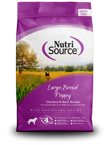 NutriSource® Large Breed Grain Inclusive Puppy Recipe with Chicken & Rice Dry Dog Food