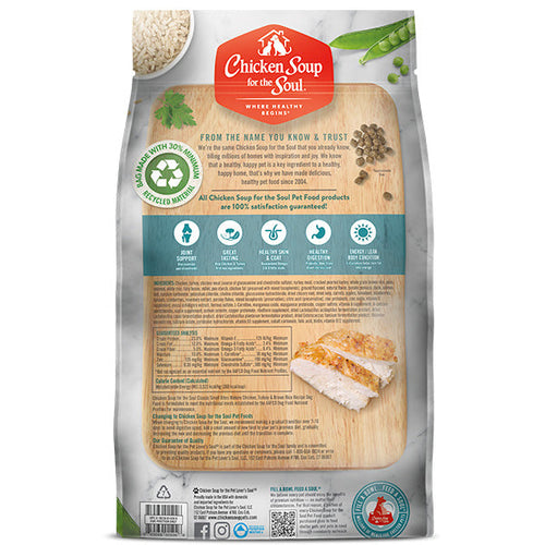 Chicken Soup For The Soul Classic Small Bites Mature Dog Dry Food Chicken, Turkey & Brown Rice Recipe