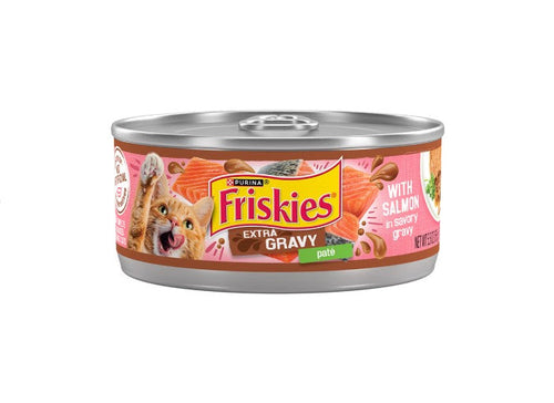 Friskies Extra Gravy Paté With Salmon In Savory Gravy Wet Cat Food