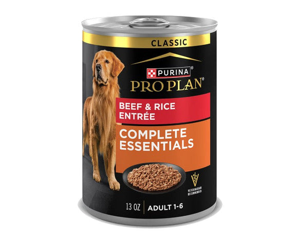 Pro Plan Complete Essentials Adult Beef & Rice Entrée Classic Wet Dog Food
