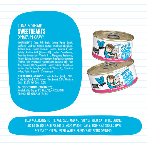 Weruva BFF Tuna & Shrimp Sweethearts Canned Cat Food