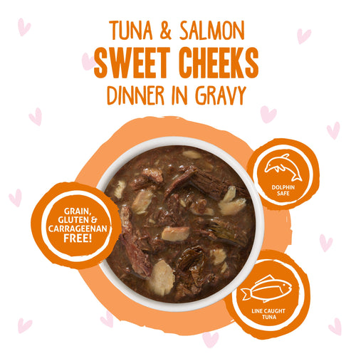 Weruva BFF Tuna & Salmon Sweet Cheeks Recipe Pouches Wet Cat Food