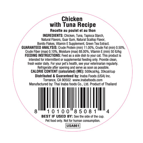 Inaba Dashi Delights Chicken with Tuna Recipe Cat Treats