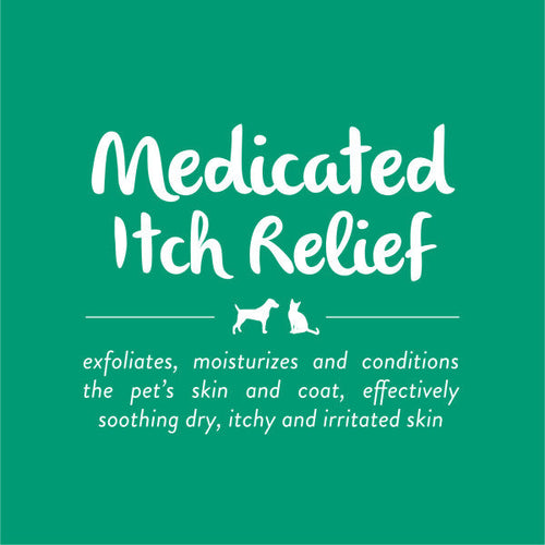 TropiClean Oatmeal & Tea Tree Medicated Itch Relief Shampoo for Pets (20 oz)