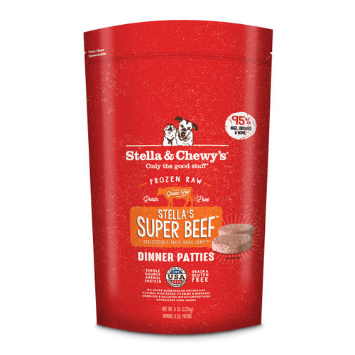 Stella & Chewy's Stella's Super Beef Grain Free Dinner Patties Frozen Raw Dog Food (6-lb)