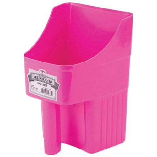 Little Giant 3 Quart Enclosed Feed Scoop (HOT PINK)