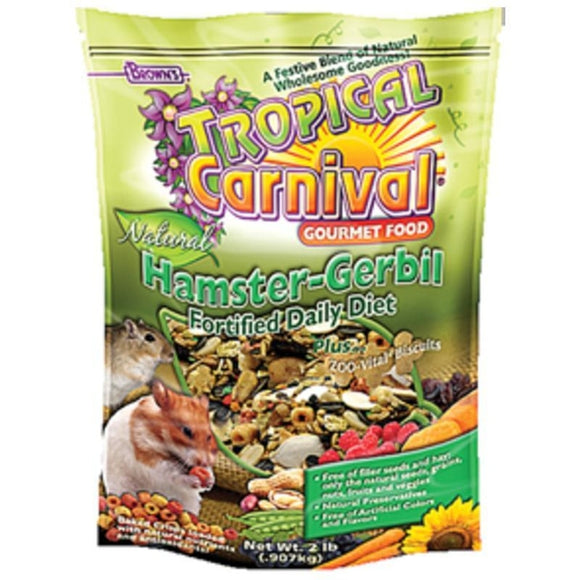 TROPICAL CARNIVAL NATURAL HAMSTER & GERBIL FOOD (2 LB)