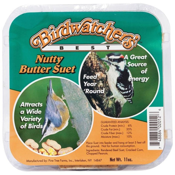 Pine Tree Farms Birdwatcher's Best Nutty Butter Suet (11oz., Case of 10)